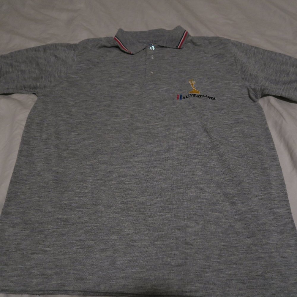VTG 70s 11Alive Atlanta Emmy Award Polo USA Made